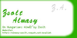 zsolt almasy business card